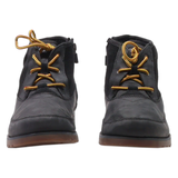 UGG Lace-Up Boots Black Leather Womens UK 5