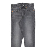 LEVI'S 501S BIG E Womens Slim Grey Denim Raw W24 L25 Slim Fit Jeans