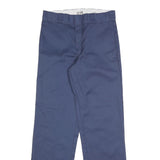 DICKIES Mens Blue Regular Fit Straight Leg Trousers W30 L32 Classic Workwear