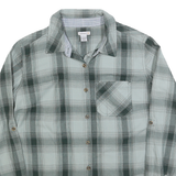 CARHARTT Mens Green & Grey Check Shirt XS Cotton Blend Casual Workwear