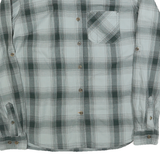 CARHARTT Mens Green & Grey Check Shirt XS Cotton Blend Casual Workwear