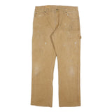 DICKIES Mens Relaxed Beige Jeans Denim W34 L32 Workwear Utility Carpenter
