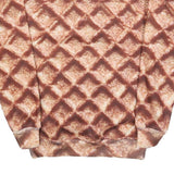 BELOVED Womens Brown Crew Neck M Printed Polyester Sweatshirt Pullover