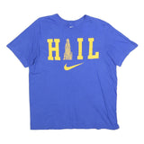 NIKE Mens Blue H I L Graphic Short Sleeve Crew Neck T-Shirt L Cotton Blend