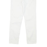 CALVIN KLEIN Womens Cotton Blend White Slim Skinny Trousers W27 L25