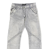 WEI SEN BAO Mens Regular Blue Denim Light Wash Jeans W30 L28 Stylish Comfortable