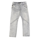 WEI SEN BAO Mens Regular Blue Denim Light Wash Jeans W30 L28 Stylish Comfortable
