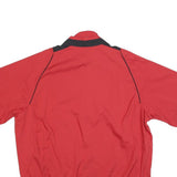 ADIDAS Mens Red Golf Track Zip Jacket XL Polyester Blend Plain Lightweight