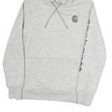 CARHARTT Womens Grey Hoodie M Cotton Pullover Casual Drawstring Hooded