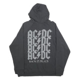 VINYL ICONS Womens Black AC/DC Back In Black Pullover Hoodie L Rock Band Sweater