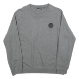 DKNY Mens Grey Cotton Blend Crew Neck Sweatshirt L Casual Pullover