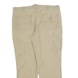 CARHARTT Mens Relaxed Fit Beige Cotton Blend Workwear Trousers W40 L30