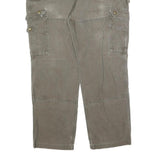 CARHARTT Mens Cotton Blend Relaxed Cargo Trousers W42 L32 Brown Workwear