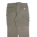 CARHARTT Mens Cotton Blend Relaxed Cargo Trousers W42 L32 Brown Workwear