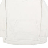 NIKE Womens White Plain Pullover Jumper Crew Neck Basic Knit XS Casual