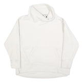 NIKE Womens White Plain Pullover Jumper Crew Neck Basic Knit XS Casual