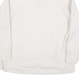 NIKE Womens White Plain Pullover Jumper Crew Neck Basic Knit XS Casual