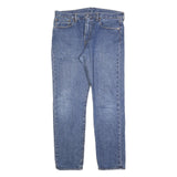 LEVI'S 502 Mens Jeans Blue Slim Straight Denim Medium W36 L34 Classic Cotton
