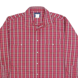 WRANGLER Mens Red & Cream Check Shirt XL Classic Western Cowboy Cotton Blend