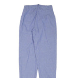 RED GREEN Womens Cotton Blend Blue Relaxed Straight Trousers W24 L31