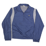NIKE Mens Blue & Grey Activewear Zip Jacket XL Polyester Blend Plain Casual