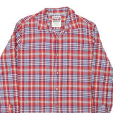WRANGLER Mens Red & White Checked Shirt Cotton Blend S Casual Button-Up