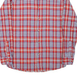 WRANGLER Mens Red & White Checked Shirt Cotton Blend S Casual Button-Up