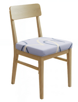 Anyseat Light Purple Simple Heart Print Chair Cover – Stretch Washable Removable Seat Cover for Dining & Kitchen
