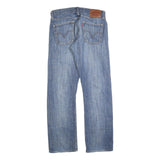 LEVI'S 514 Classic Mens Jeans Blue Classic Straight Denim Medium W34 L32 Zip