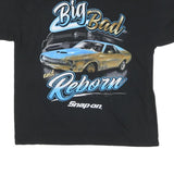 GILDAN Mens Black Big Bad And Reborn Graphic T-Shirt XL Crew Neck Short Sleeve