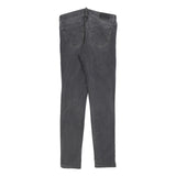 LEVI'S 711 Big E Womens Jeans Black Slim Skinny Denim Medium W26 L30 Stretch