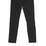LEVI'S Womens Black Regular Skinny Denim Raw W26 L27 Slim Fit Stretch Jeans