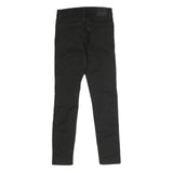 LEVI'S Womens Black Regular Skinny Denim Raw W26 L27 Slim Fit Stretch Jeans