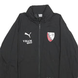 PUMA Mens Black FC L Nylon Zip Jacket L Sports Team Football Training
