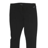 GUESS Womens Black Slim Trousers W32 L26 Stretch Zip Closure Stylish