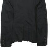 ZARA Womens Black Classic Blazer Jacket S Polyester Blend Button Closure