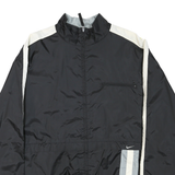 NIKE Mens Black & White Sportswear Zip Jacket 2XL Polyester Plain Lightweight