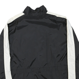 NIKE Mens Black & White Sportswear Zip Jacket 2XL Polyester Plain Lightweight