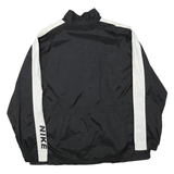 NIKE Mens Black & White Sportswear Zip Jacket 2XL Polyester Plain Lightweight
