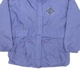 GEMINI SPORT Womens Purple Zip Jacket UK 10 Polyester Plain Lightweight Casual