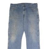 DICKIES Mens Blue Relaxed Straight Denim Light W38 L32 Workwear Utility Jeans