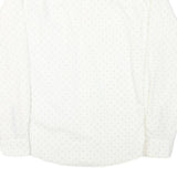 TOMMY HILFIGER Mens White Shirt M Cotton Blend Long Sleeve Button Up Casual Wear