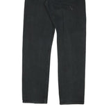 LEVI'S Mens Regular Fit Black Denim Jeans W33 L33 Cotton Blend Button Closure