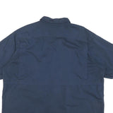 CARHARTT Mens Blue Workwear 2XL Short Sleeve Cotton Blend Shirt