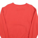 ELLESSE Womens Red Cotton Blend Crew Neck UK 10 Sweatshirt Logo Casual Pullover