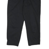 TOMMY HILFIGER Mens Cotton Blend Black Regular Fit Straight Leg Trousers W36 L25