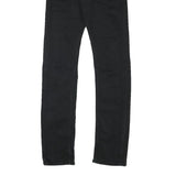 LEVI'S Mens Black Slim Skinny Denim Medium W30 L33 Jeans Zip Closure