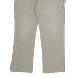 CARHARTT Mens Relaxed Fit Beige Cotton Blend Trouser W38 L30 Workwear Zip