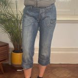 X-Cape Denim Shorts - 28W UK 6 Blue Cotton