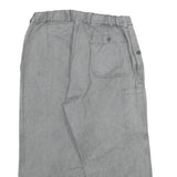 SPILAG Mens Cotton Grey Regular Fit Straight Trousers W32 L25 Casual Utility